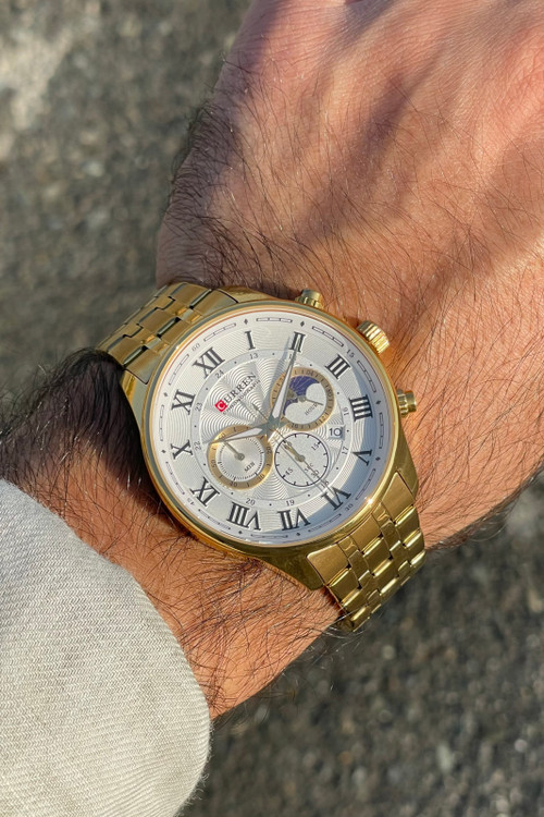 ساعت مچی مردانه کارن 8427 (کورن CURREN) سه موتور فعال